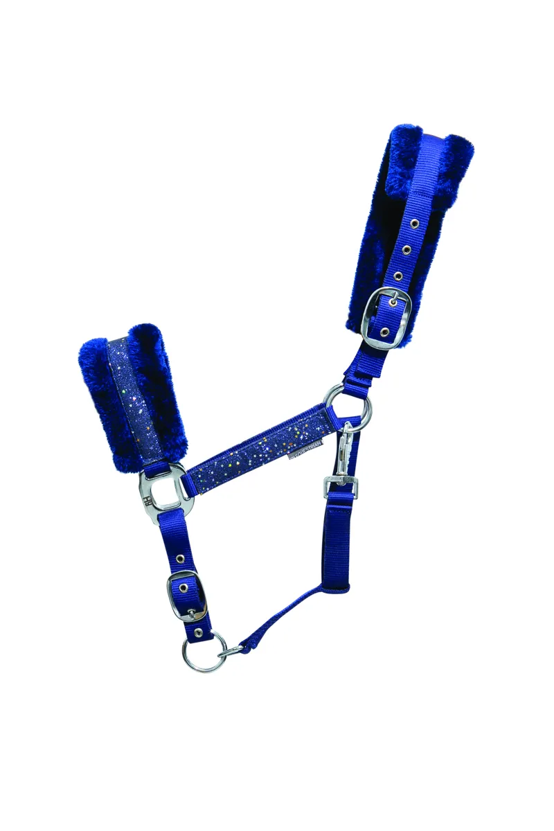 Hy Equestrian Dazzle Head Collar - Twilight Navy